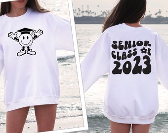 Retro Senior Shirt, Class of 2023 T Shirt, College Senior, High School Senior, 2023 Graduate, Class of 2023 Sweatshirt, Grad Gift for Her