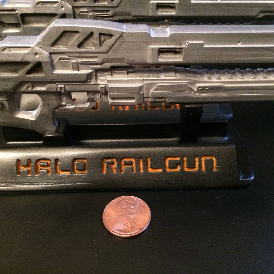 Halo Rail Gun Aluminum Cold Cast Etsy UK