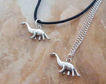 Dinosaur Necklace, Herbivore Gift, Brontosaurus Necklace, Dino Jewellery, Diplodocus Necklace, Vegan And Vegetarian Gifts, Cute Dinosaur