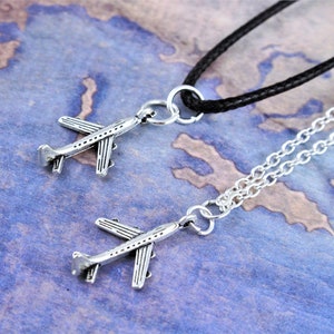 Plane Necklace, Airplane Jewellery, Aeroplane Necklace, Aircraft Jewelry, Travel Gifts image 1