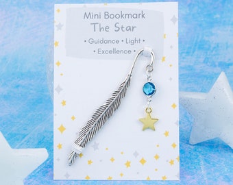 Gold Star Charm Bookmark, Science Fiction Book Lover, Celestial Gifts, Metal Bookmarks, Symbol Of Guidance, Light And Excellence, Reader