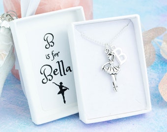 Ballet Necklace, Ballerina Jewellery, Girls Dance Pendant, Gifts For Ballet Dancers, Thank You Dance Teacher, Personalised Gifts For Kids