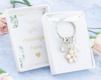 Bridesmaid Keyring, Bridesmaid Proposal Gifts, Bridal Party Hamper Thank You Gifts, Mother Of The Bride/Groom Keychains, Flower Bag Charms