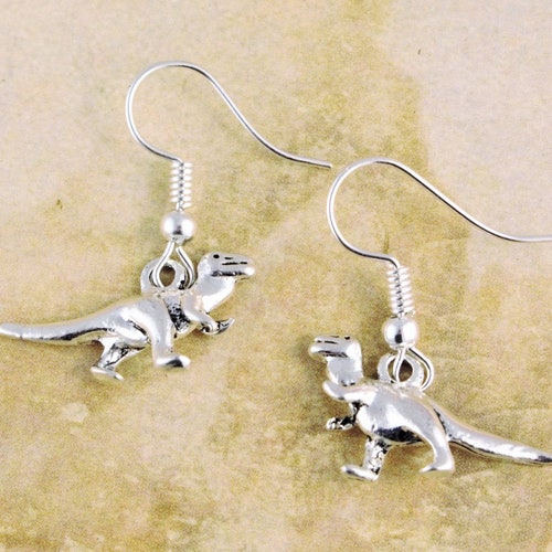 Dinosaur Earrings T Rex Earrings Dino Gift Velociraptor Etsy UK