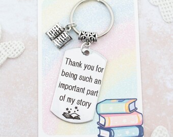 Llavero "Gracias por ser una parte importante de mi historia", llavero para profesor/a, regalos de agradecimiento, regalo de gratitud para el mejor amigo/a, gracias.