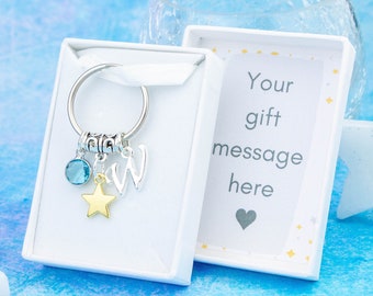 Little Gold Star Keyring, Personalised Gift, Well Done Gift, Passed Exams Gift, Congratulations On Your Achievement, Symbol Of Excellence