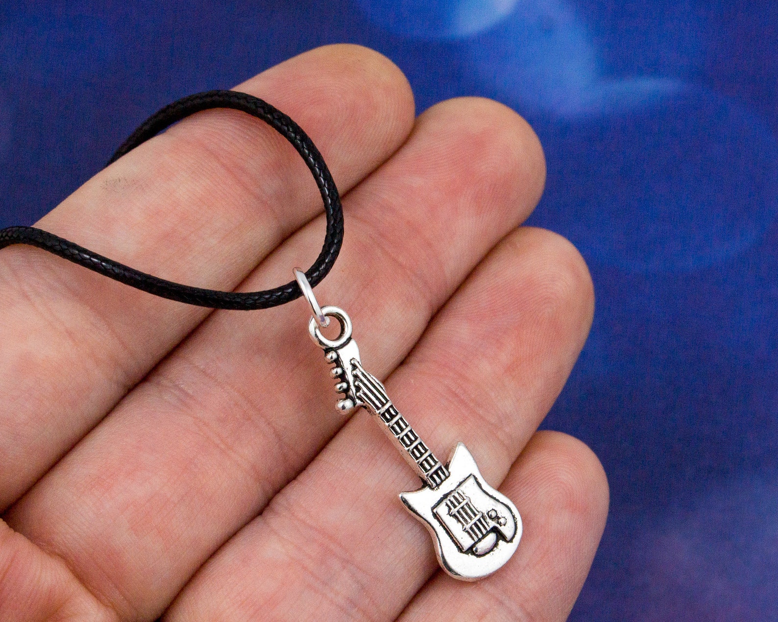 Electric Guitar Necklace Guitar Jewellery Guitar Player Etsy UK