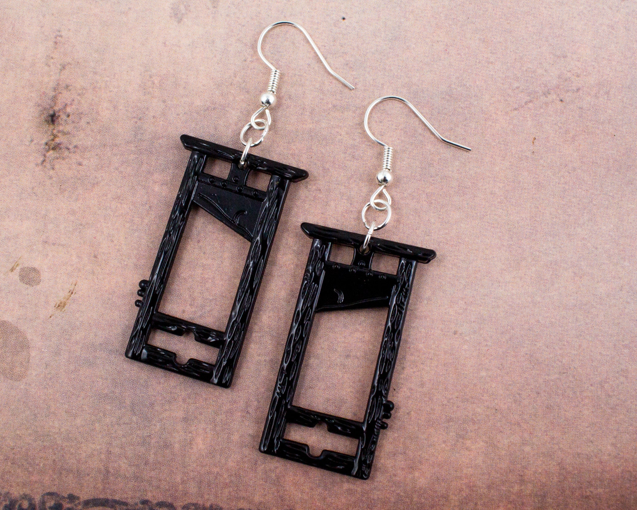 Guillotine Earrings Gold  David Howell  Company