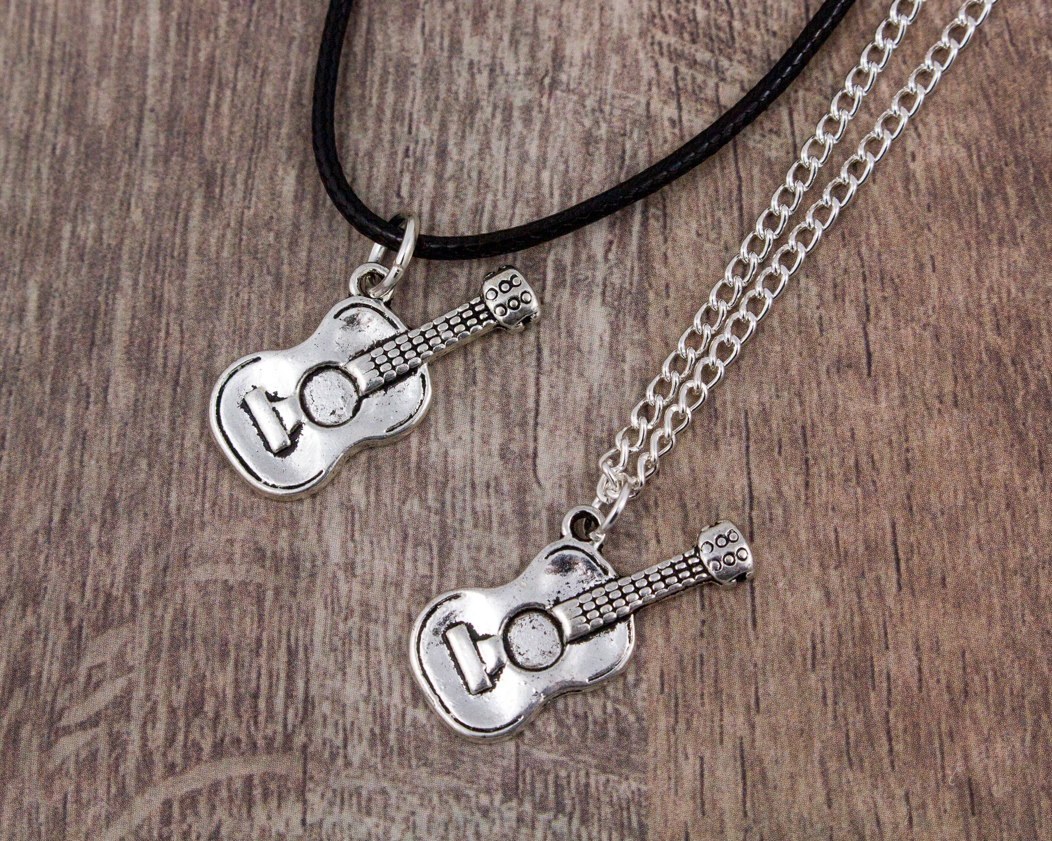 Acoustic Guitar Necklace Guitar Jewellery Guitar Player Etsy.de