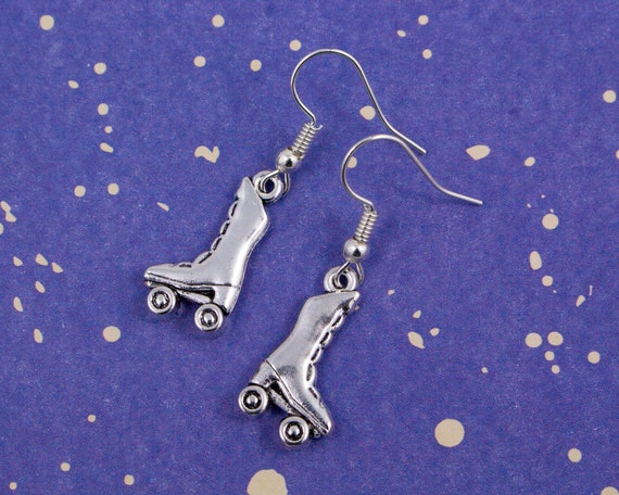 Pendientes De De Patinaje Charms - Etsy España