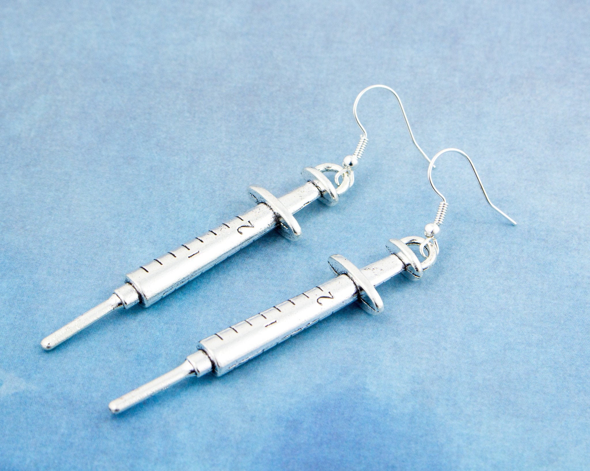 Syringe Earrings Statement Earrings Large Oversized Etsy UK