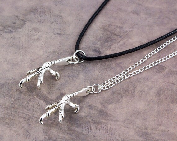 Bird Claw Necklace Crows Foot Pendant 