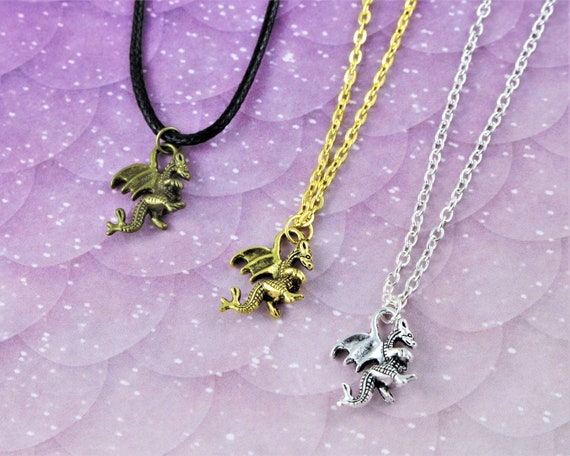 Etsy dragon deals necklace