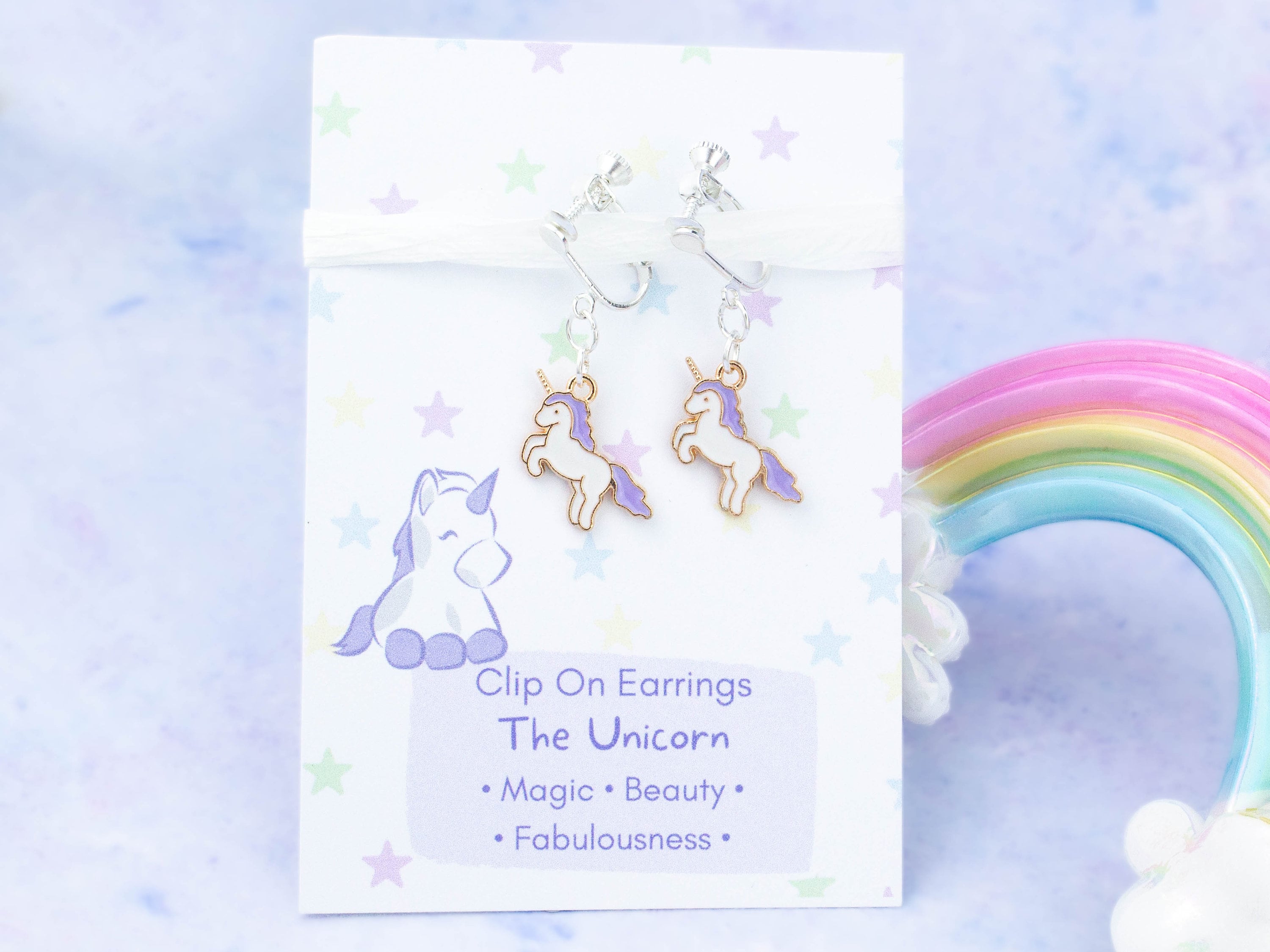 Unicorn Dreams Cutie Clip On Earrings