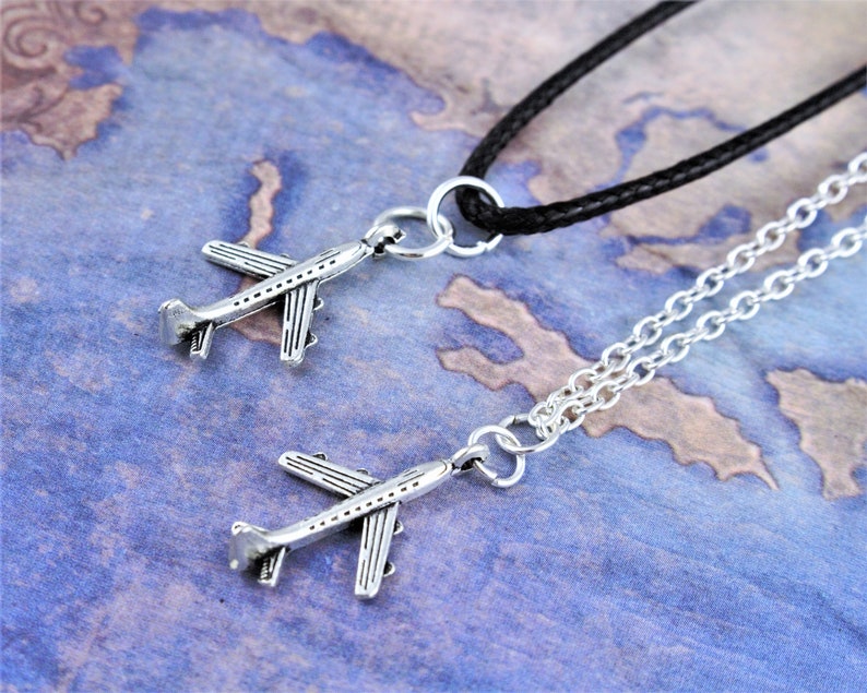 Plane Necklace, Airplane Jewellery, Aeroplane Necklace, Aircraft Jewelry, Travel Gifts image 1