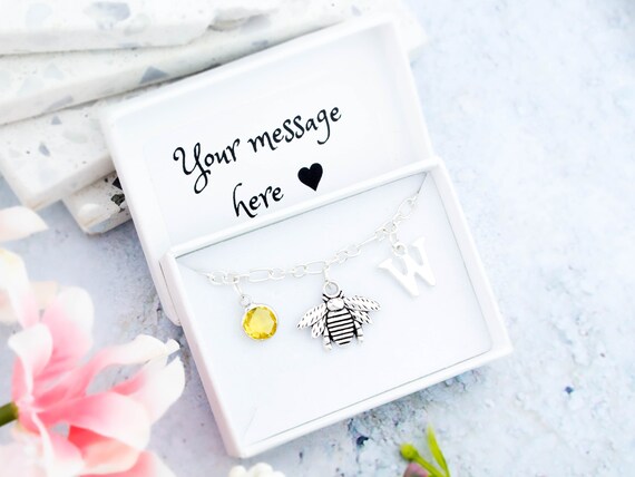 Bee Bracelet Personalised Gift 