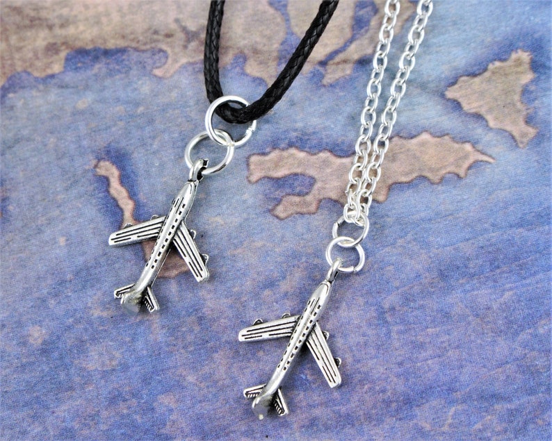 Plane Necklace, Airplane Jewellery, Aeroplane Necklace, Aircraft Jewelry, Travel Gifts image 5