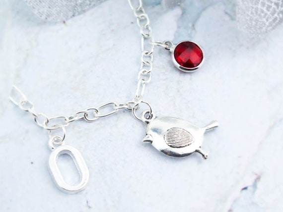 Robin charm bracelet clearance