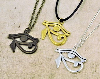 Eye Of Horus Necklace, Wadjet Necklace, Egypt Jewelry, Ancient Egyptian, Symbol Of Protection, Unisex, Eye Of Ra, Restoration Jewelry