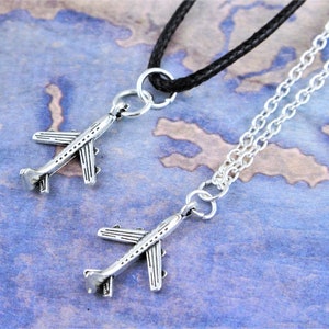 Plane Necklace, Airplane Jewellery, Aeroplane Necklace, Aircraft Jewelry, Travel Gifts image 2