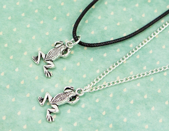 Frog Necklace Chain or Cord Frog Gifts Goblincore Jewelry Cute