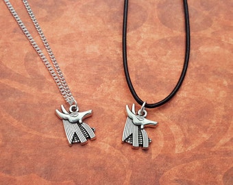 Anubis Necklace, Jackal Head Pendant, Egypt Jewelry