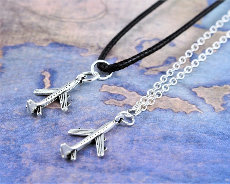 Plane Necklace, Airplane Jewellery, Aeroplane Necklace, Aircraft Jewelry, Travel Gifts image 3