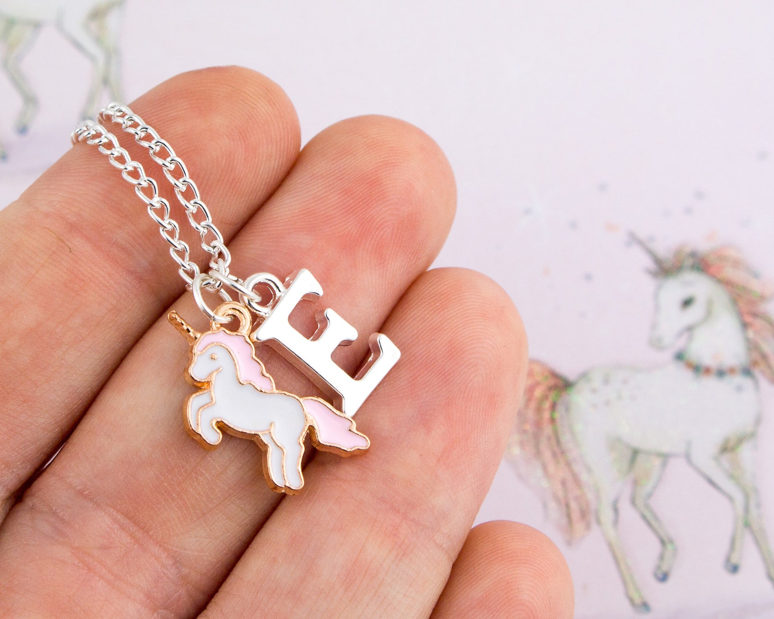 Unicorn Necklace Little Girl's Gifts Unicorn Jewellery Etsy
