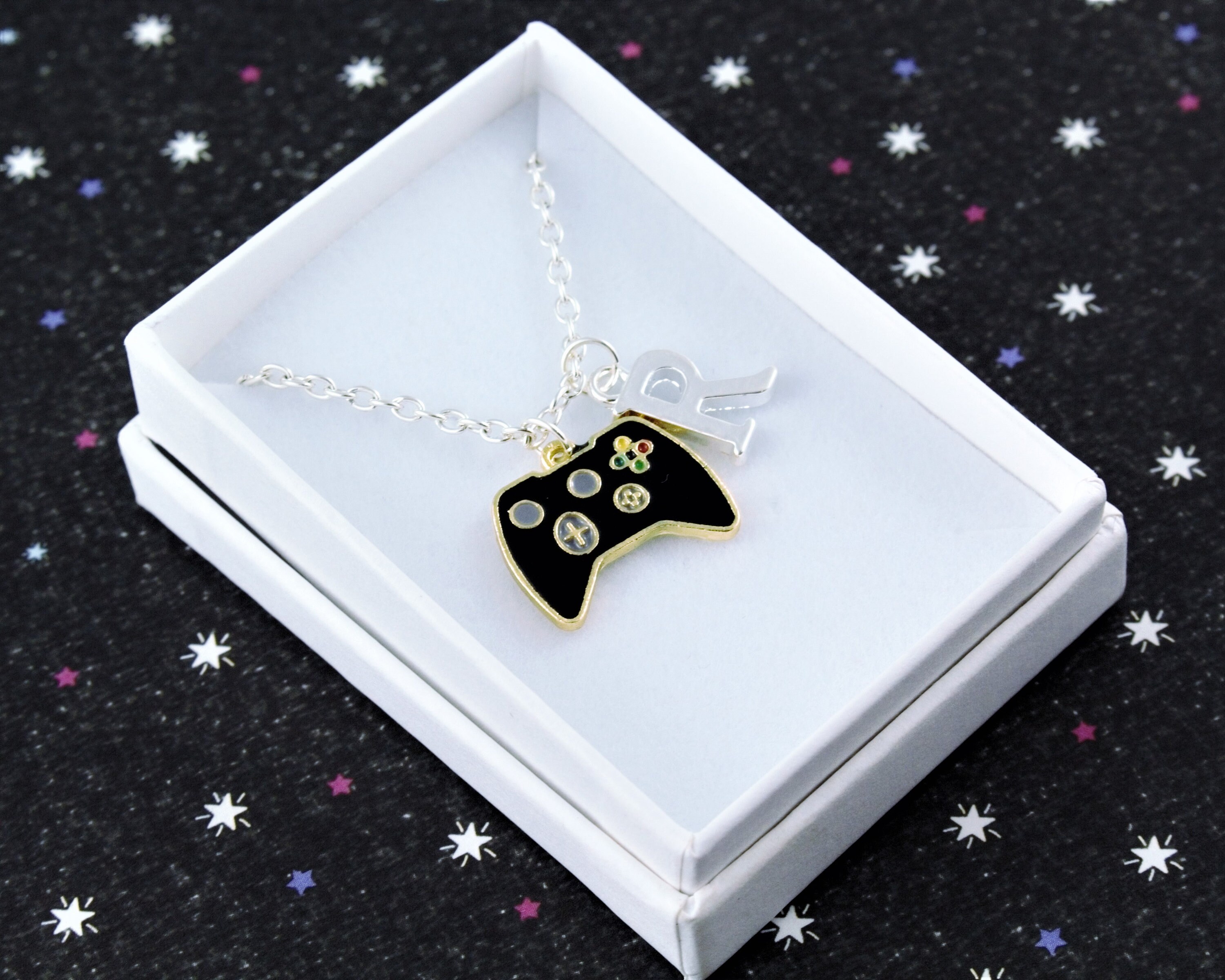 Kvekstio Game Gift - Game Controller Charm Necklace For Teens Son...