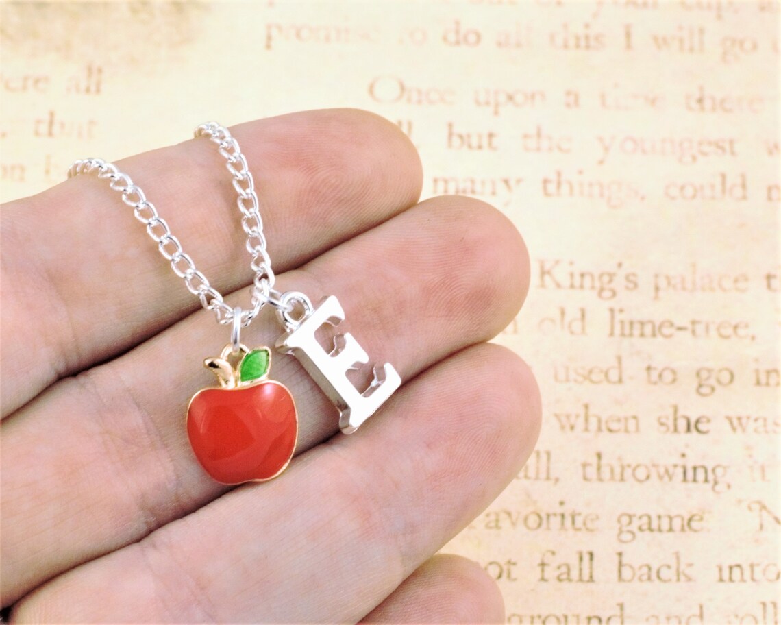 Back To School Necklace Kindergarten Gifts Personalised Etsy