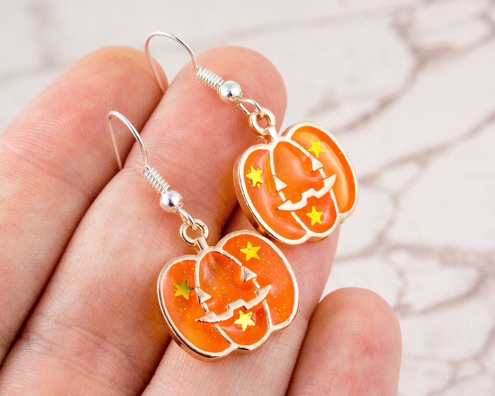 Pumpkin Earrings Novelty Halloween Earrings Halloween | Etsy