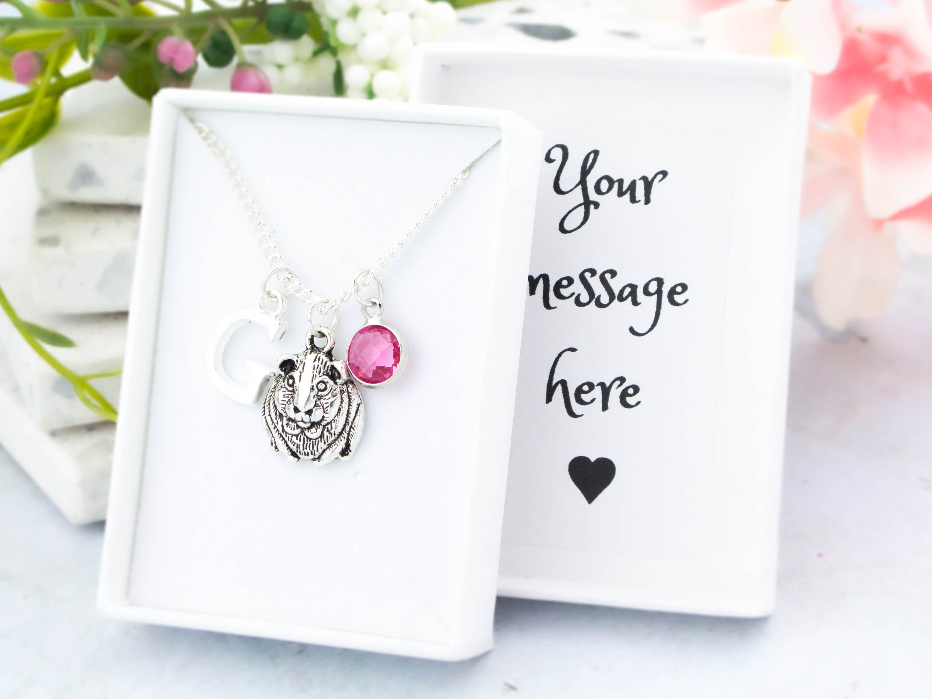 Guinea Pig Necklace Personalised Guinea Pig Necklace Personalised
