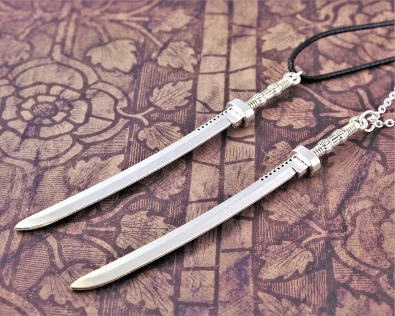 Katana Necklace Japanese Jewelry Samurai Sword Mens Etsy