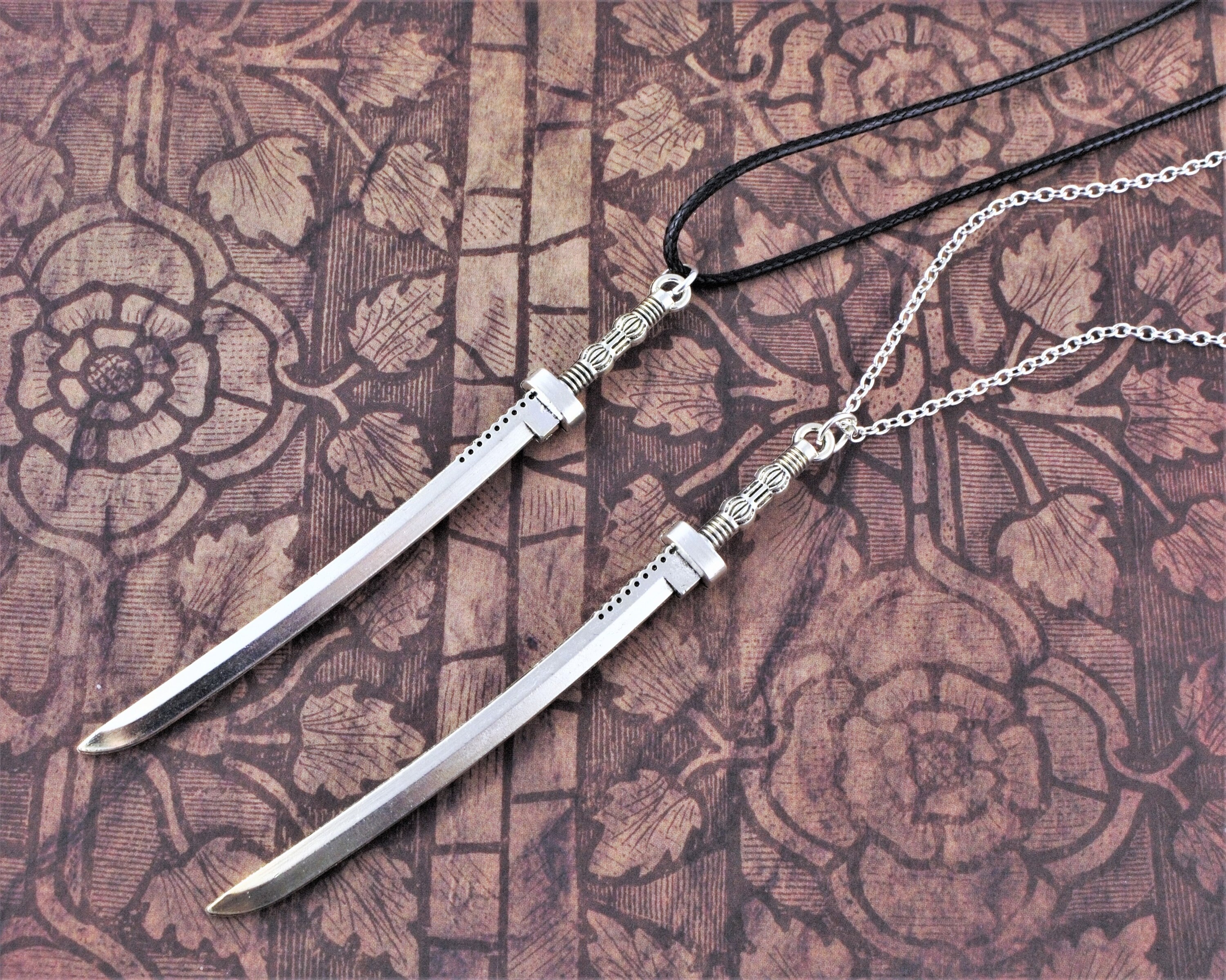 Katana Necklace Japanese Jewelry Samurai Sword Mens Etsy