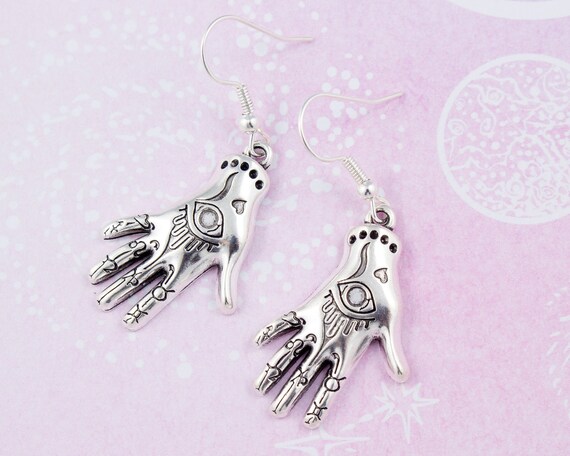 Magical Hand Earrings Witchy Earrings Mysticism Jewelry