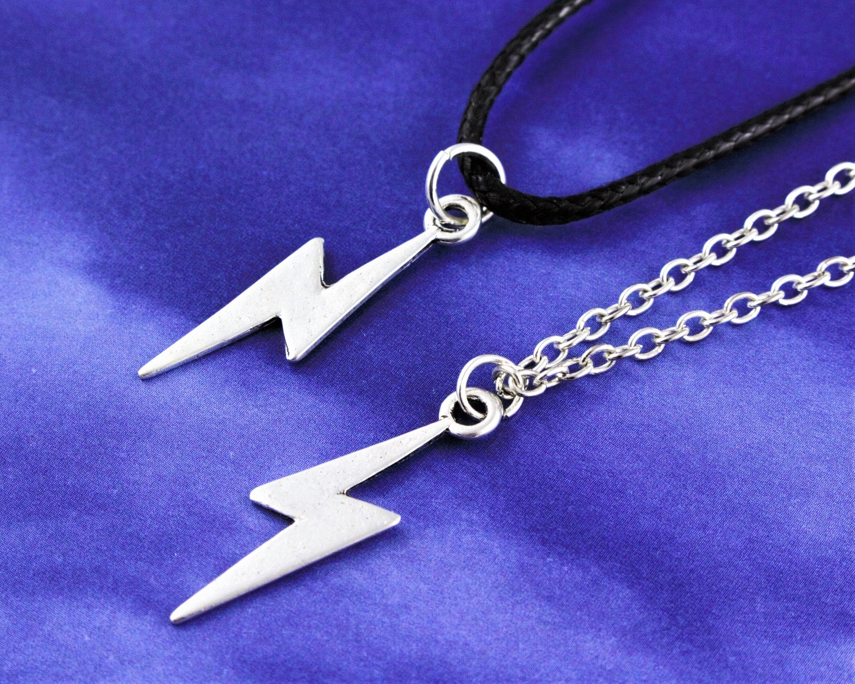 Lightning Bolt Necklace Thunderbolt Jewelry Power Symbol Etsy UK