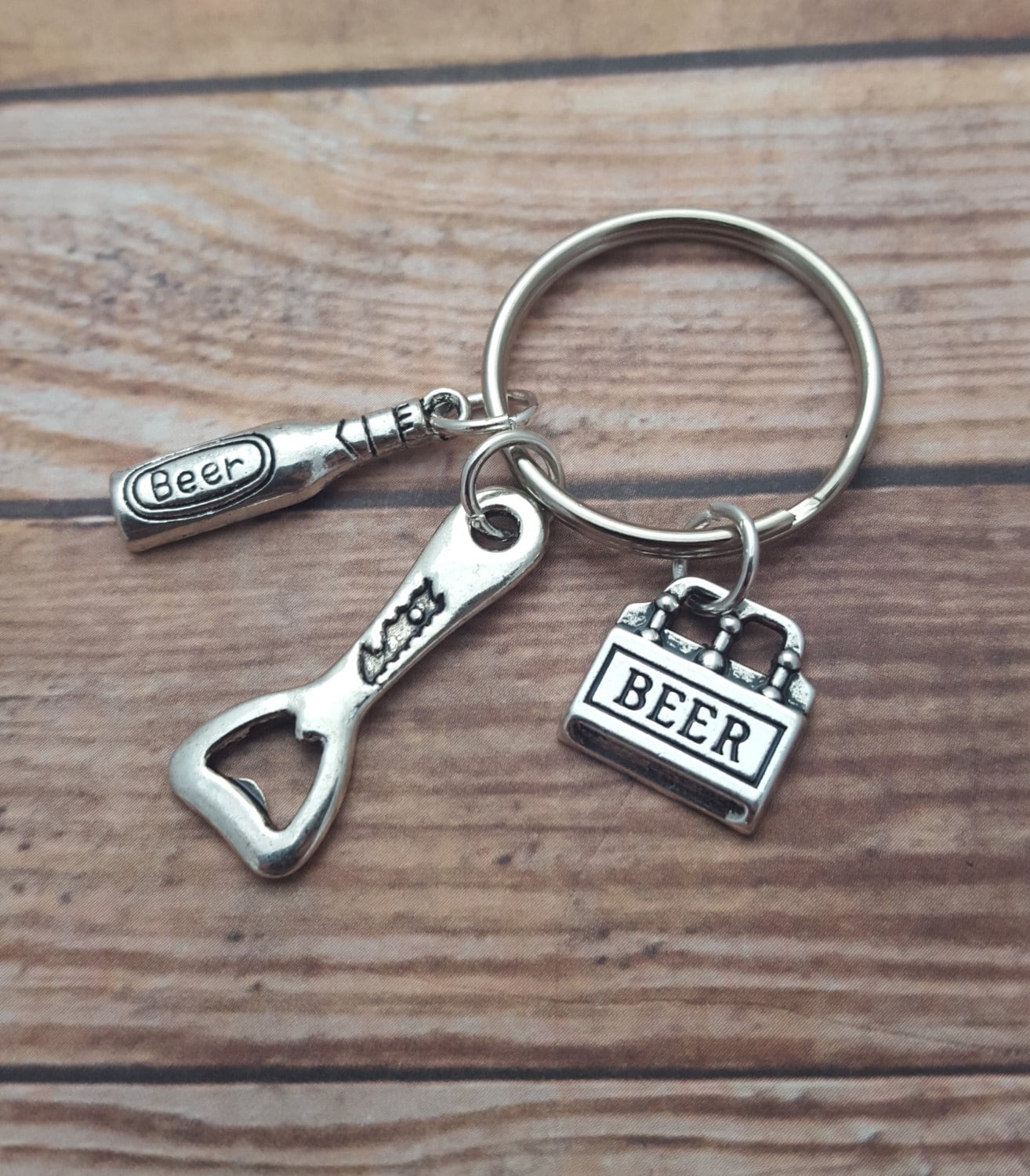 Beer Keyring Alcohol Keychain Beer Charms Beer Lover Gift Etsy
