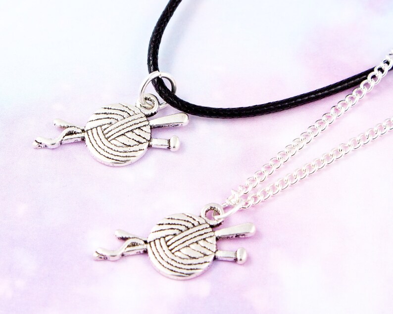 Ball of Wool Necklace Knitting Gifts Yarn Ball Necklace Etsy UK