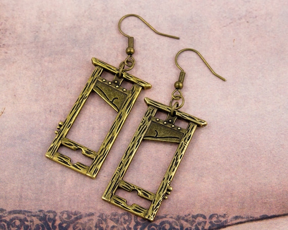 Guillotine earrings etsy deals