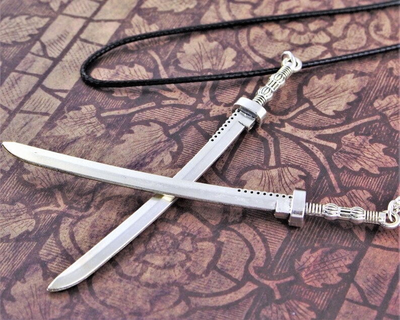 Katana Necklace Japanese Jewelry Samurai Sword Mens Etsy