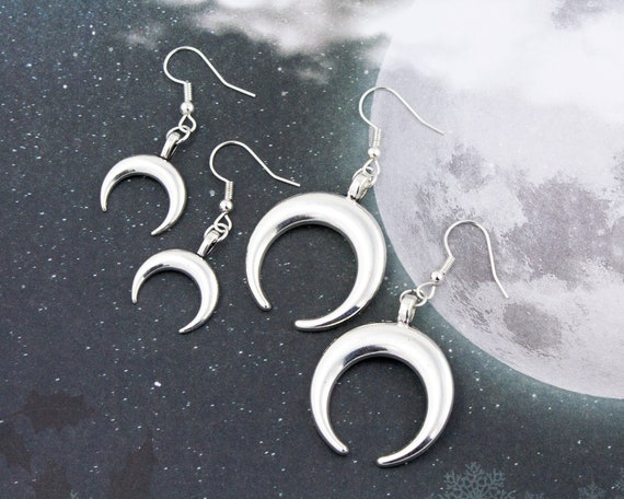 Crescent horn best sale earrings