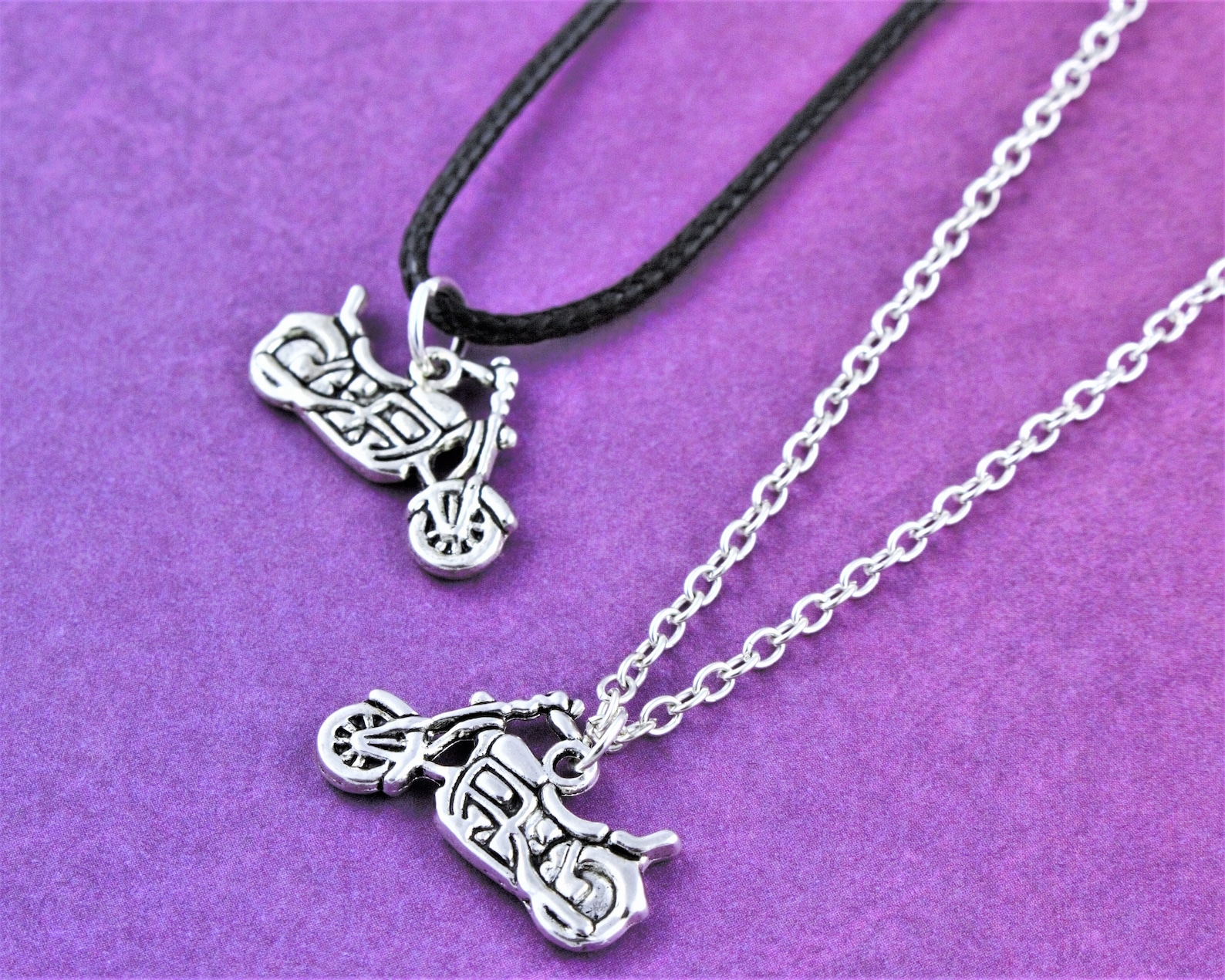 Motorbike Necklace Motorcycle Jewelry Biker Necklace Mens Etsy