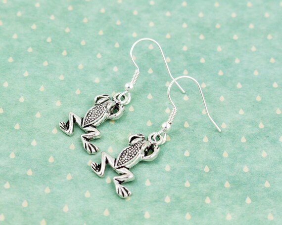 Dangle on sale frog earrings
