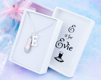 Ballet Necklace, Personalised Gift, Children's Jewellery, Kids Gifts, Ballerina Jewelry, Dance Recital Gifts, Gifts For Dancers, Cute Gifts