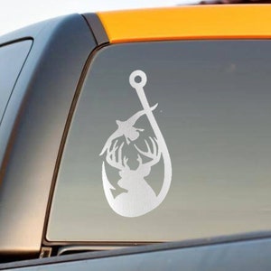 duck head deer antler fish hook Our premium vinyl Deer Antlers With Duck Duck Hook Antler Decal -
