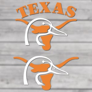 Texas Longhorns Mallard Duck Decal/Sticker (ANY Size!)