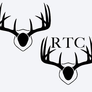 Custom Deer Mount Decal/Sticker (ANY Size!)