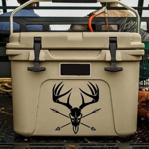 Bow Hunting Deer Antler Decal/Sticker (ANY Size!)