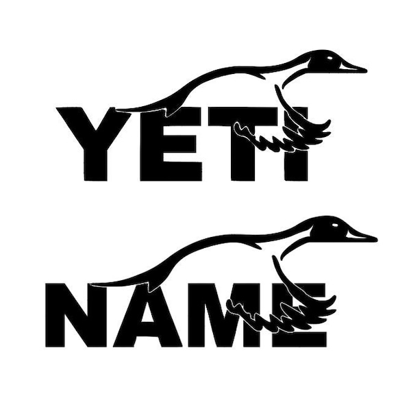 Custom Yeti Duck Decal (ANY Size!)