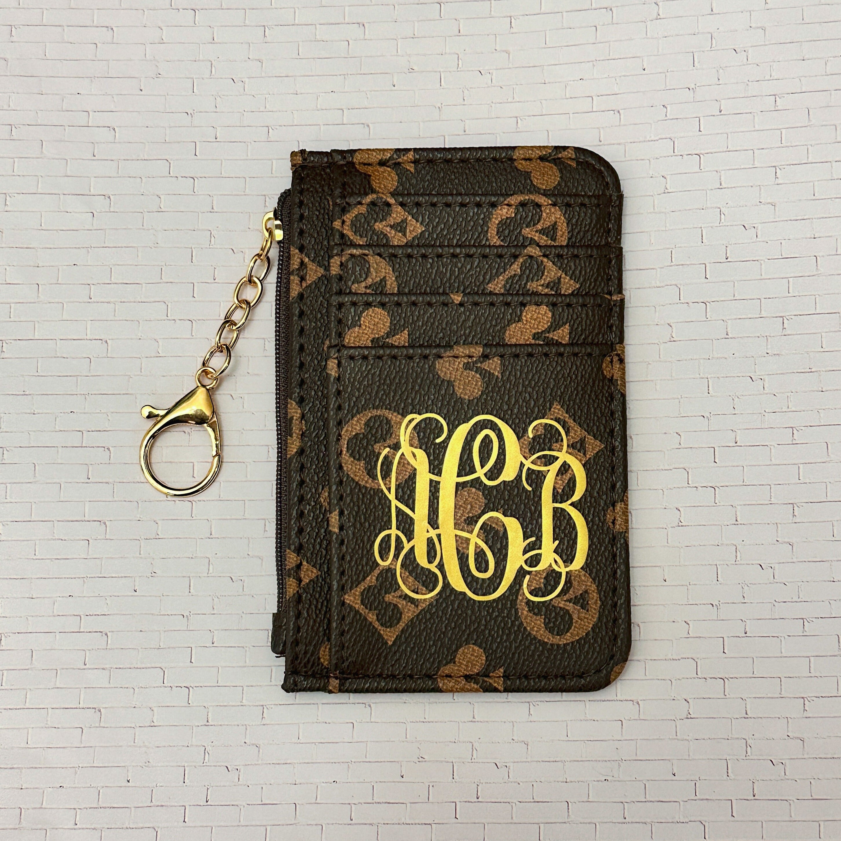 Key Pouch Monogram - Keychain Wallet, ID Cardholder